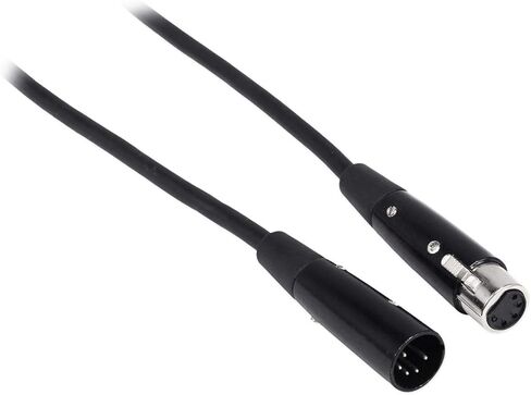Rockville RDX3M50 50 Foot 3 Pin DMX Lighting Cable 100% OFC Copper Female 2 Male, Black in Saudi Arabia