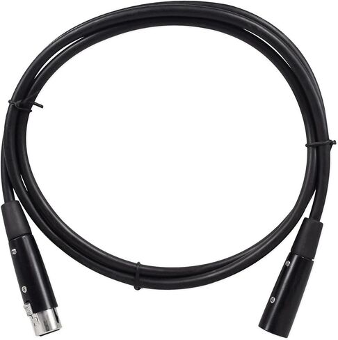 Rockville RDX3M50 50 Foot 3 Pin DMX Lighting Cable 100% OFC Copper Female 2 Male, Black in Saudi Arabia