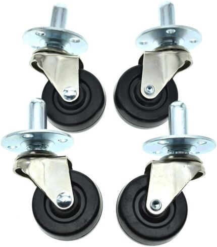 Dopro 2-Pack Heavy Duty Swivel Guitar AMP CASTERS Push-in Amplifier Wheels with Metal Sockets Fits for Fender in Saudi Arabia