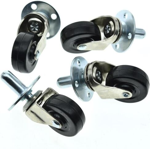 Dopro 2-Pack Heavy Duty Swivel Guitar AMP CASTERS Push-in Amplifier Wheels with Metal Sockets Fits for Fender in Saudi Arabia