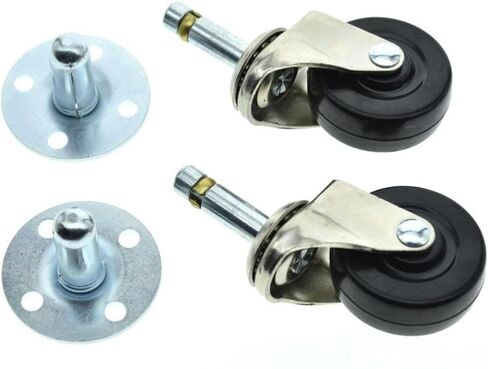 Dopro 2-Pack Heavy Duty Swivel Guitar AMP CASTERS Push-in Amplifier Wheels with Metal Sockets Fits for Fender in Saudi Arabia