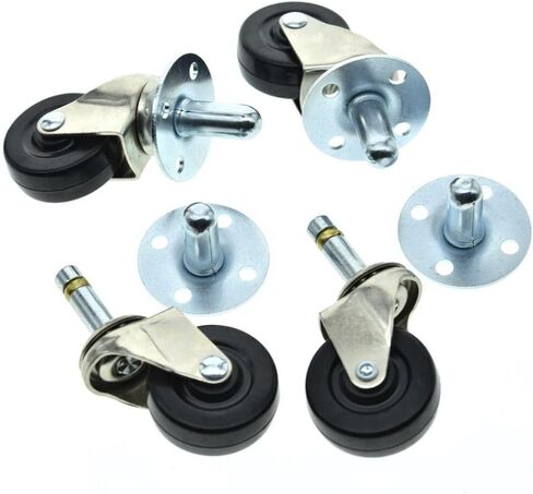 Dopro 2-Pack Heavy Duty Swivel Guitar AMP CASTERS Push-in Amplifier Wheels with Metal Sockets Fits for Fender in Saudi Arabia