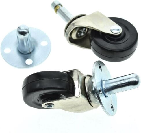 Dopro 2-Pack Heavy Duty Swivel Guitar AMP CASTERS Push-in Amplifier Wheels with Metal Sockets Fits for Fender in Saudi Arabia