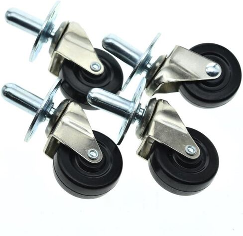 Dopro 2-Pack Heavy Duty Swivel Guitar AMP CASTERS Push-in Amplifier Wheels with Metal Sockets Fits for Fender in Saudi Arabia