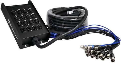 Rockville SX1650 16 Channel 50 Foot XLR Snake Cable, 100% OFC, Double Shielded in Saudi Arabia
