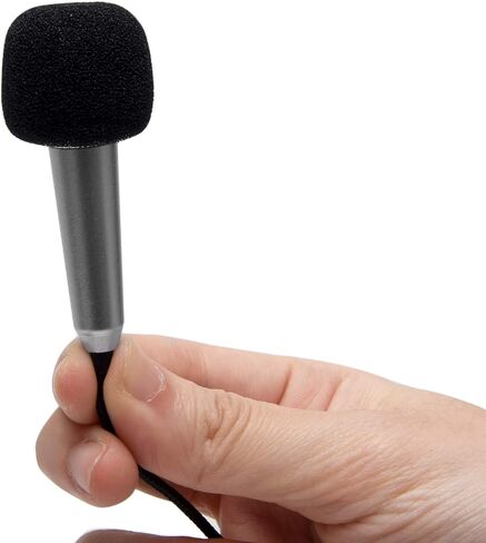 ميكروفون صغير EKDJKK، ميكروفون صوتي صغير محمول للتسجيل الصوتي، قابس 3.5 ملم ميكروفون صغير للغناء، ميكروفون كاريوكي صغير للهاتف المحمول والكمبيوتر المحمول والكمبيوتر المحمول (فضي) in Kuwait
