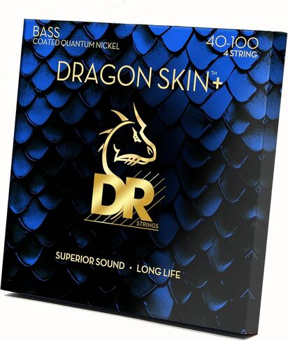 DRAGON SKIN+ - Coated Quantum Nickel Bass Strings – DBQ-40 – Superior Sound with Comfortable Feel & Long Life: Light 40-100 in Saudi Arabia