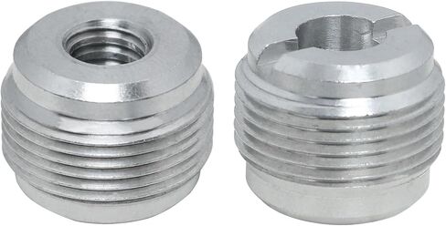 Mic Screw Adapter LUORNG 2PCS Female 1/4"-20 to 5/8"-27 Male Mic Adapters, Silver in Saudi Arabia