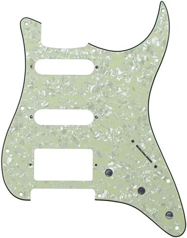 11 Hole Aged White Strat HSS Pickguard Guitar BackPlate Set For Fender US/Mexico Made Standard Stratocaster Guitar Part in Saudi Arabia