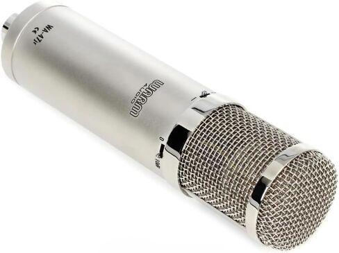 Warm Audio WA-47jr FET Large-Diaphragm Condenser Microphone (Nickel) Bundle with Pig Hog PHM10 10ft Microphone Cable, Shock Mount, Mic Leather Bag and Instrument Polishing Cloth in Saudi Arabia