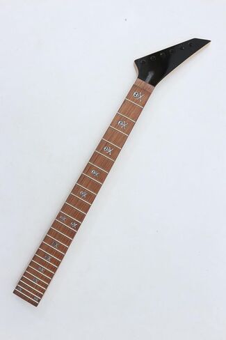 Maple Guitar Neck for jackon style part replacement 24 Fret 25.5inch Rosewood Fretboard with Skull inlay Bolt on in Saudi Arabia
