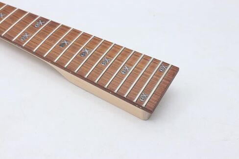 Maple Guitar Neck for jackon style part replacement 24 Fret 25.5inch Rosewood Fretboard with Skull inlay Bolt on in Saudi Arabia