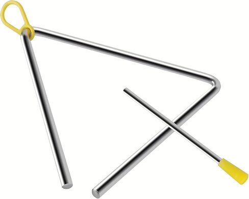 1 Pcs 8 Inch Musical Steel Triangle Hand Percussion Instrument With Striker- Rhythm Steel Triangles Music Instrument (8 inch) in Saudi Arabia