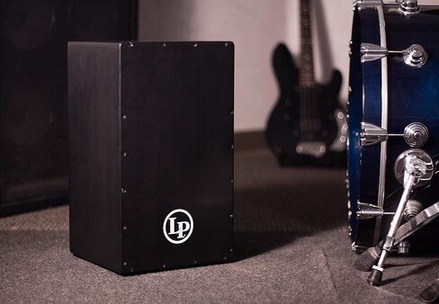 Latin Percussion Cajon, Black with Black Face, inch (LP1428NY) in Saudi Arabia