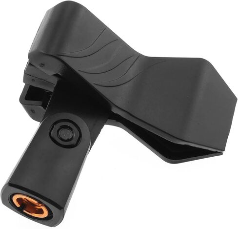 Microphone Butterfly Clip RLECS 2PCS Adjustable Handhold Butterfly Microphone Clip Holder with 5/8inch Male to 3/8inch Female Nut Adapters for Handhold Microphone, Mic Clip Holder in Saudi Arabia