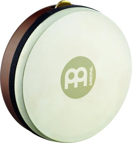 Meinl Percussion 7 1/2" Frame Drum with Set of 3 Jingles, Kanjira-NOT Made in China-Goat Skin Head, Antique Brown Finish, 2-Year Warranty, (FD7KA) in Saudi Arabia