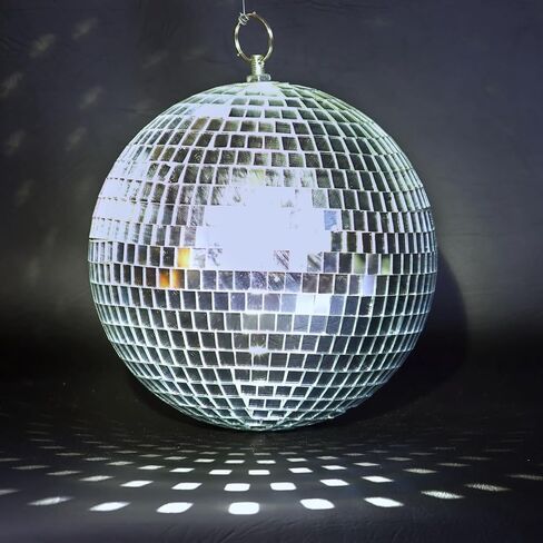 Mirror Disco Ball, 6 Inch Silver Small Reflective Mirror Ball Hanging Ornament for Birthday Wedding Party Christmas Decor, Reflective Stage Decoration Disco Mirror Ball Ornaments in Saudi Arabia