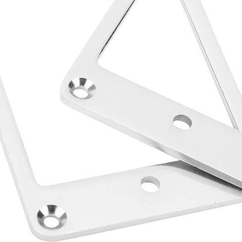 Black Pickup Ring, 2 Pcs Pickup Frame Metal Flat Humbucker Pickup Mounting Ring Electric Guitar Pickup Ring Replacement with Screws(Black) in Saudi Arabia