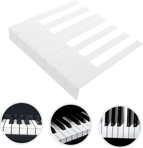 Vaguelly 52pcs البيانو الأبيض مفتاح الجلد إصلاح مفاتيح البيانو البيانو Keytops لوازم البيانو Keytops عدة لوحة المفاتيح البيانو البيانو لوحة المفاتيح الملحقات لوحة المفاتيح البيضاء لوحة المفاتيح البيانو أدوات إصلاح قوس in Kuwait