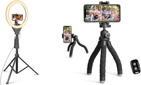 UBeesize 12'' Ring Light and Tripod Stand Bundle for Photography and Videography in Kuwait