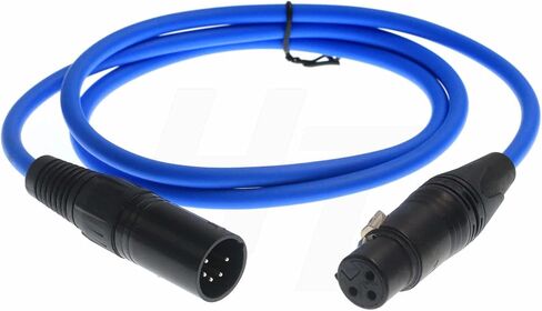 Mic Stereo Audio Cable for Sony Venice ARRI Alexa LF SXT Amira Varicam Camera 2 XLR 3 Pin to 5 Pin in Saudi Arabia