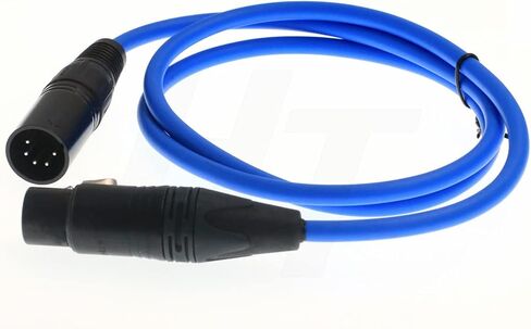 Mic Stereo Audio Cable for Sony Venice ARRI Alexa LF SXT Amira Varicam Camera 2 XLR 3 Pin to 5 Pin in Saudi Arabia