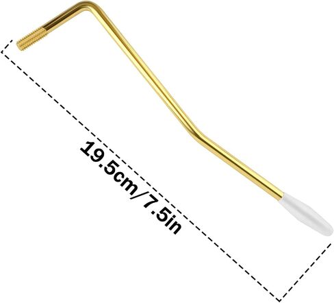 1 Pcs 6MM Metal Electric Guitar Tremolo Arm Whammy Bar Vibrato Arm Thread Single Tremolo Arm for Guitar Accessories (Black) in Saudi Arabia