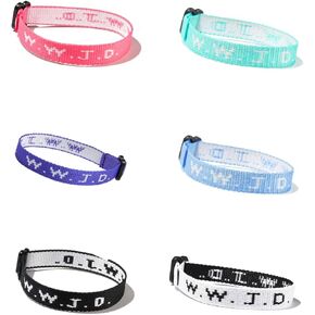 Pingyongchang 6Pcs WWJD Bracelet What Would Jesus Do Handmade Braided Rope Bracelets Protection Pray Bracelet Inspirational Religious Christian Jewelry for Women Men Best Friend Couples