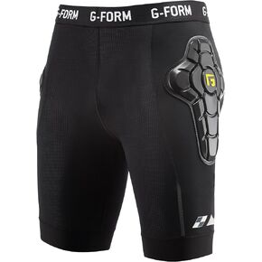 G-Form EX-1 Bike Short Liner - Padded Compression Shorts for Youth - Protective Bike Shorts for MTB and Snowboarding
