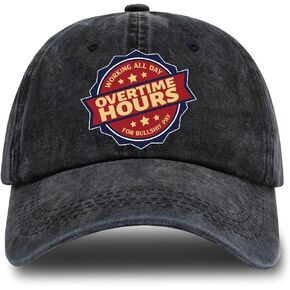 Humor Saying Adjustable Washed Cotton Baseball Cap, Funny Retro Trucker Hat Gift for Men Women Dad Husband Coworker