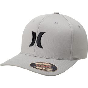 Hurley Mens Textured Fitted Baseball Cap, Moisture Wicking, Curved Brim in Kuwait