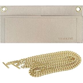 KATE Clutch Organizer Conversion Kit Compatible With YSL Clutch Insert with 47" Chain