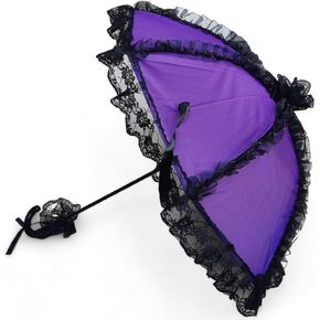Victorian Lace Parasol Umbrella | Elegant & Unique Gothic Parasol for Cosplay & Sun Protection | Victorian Gothic Look