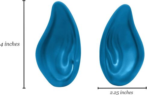Nicky Bigs Novelties للبالغين آذان خرافية ناعمة فاخرة - آذان مدببة زرقاء - مكياج زي آذان قزم غريبة in Kuwait