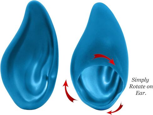 Nicky Bigs Novelties للبالغين آذان خرافية ناعمة فاخرة - آذان مدببة زرقاء - مكياج زي آذان قزم غريبة in Kuwait