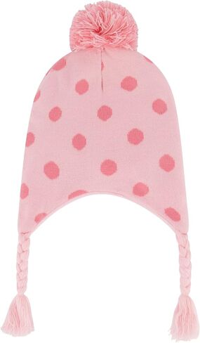 Concept One girls Disney Minnie Mouse Kids Double Pom Cuffed Beanie Hat and Gloves Set in Saudi Arabia