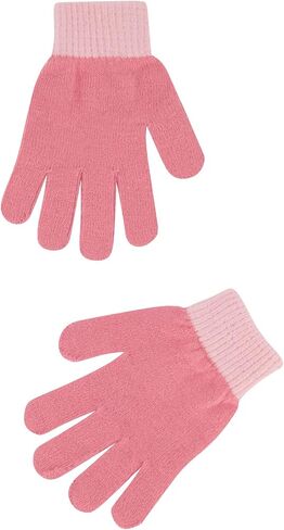 Concept One girls Disney Minnie Mouse Kids Double Pom Cuffed Beanie Hat and Gloves Set in Saudi Arabia