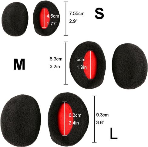 3 زوج الأذن دفئا Bandless غطاء للأذن للطقس البارد غطاء الأذن لفصل الشتاء وسادة الأذن رئيس التفاف غطاء للأذنين الرجال النساء in Kuwait