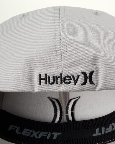Hurley Mens Textured Fitted Baseball Cap, Moisture Wicking, Curved Brim in Kuwait