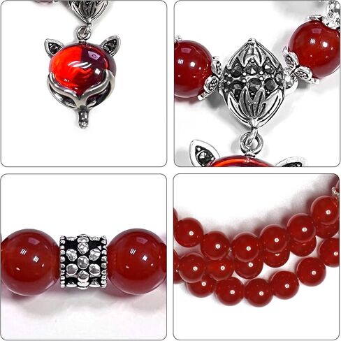 Natural agate stone bracelet,women carnelian bracelet,Green/Yellow/Red 6/12mm Beads silver accessories,Jewelry Healing Bracelets Bring Luck and happyness Prosperity. Mom/Wife/Employee gif in Saudi Arabia