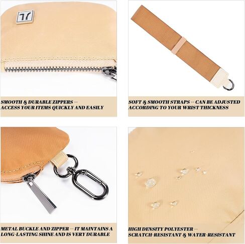 Dual Pouch Wristlet Portable Mini Wallet Detachable Card Holder Small Coin Purse Handbag for Women in Saudi Arabia