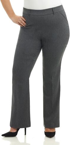 Rekucci Curvy Woman Ease into Comfort Barely Bootcut Plus Size Pant in Saudi Arabia