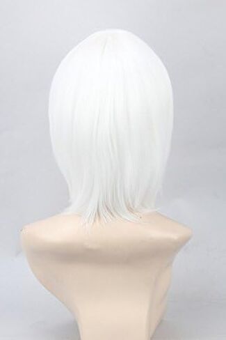 شعر مستعار قصير أسود للجنسين من Topcosplay شعر مستعار مستقيم لأزياء الهالوين مع شعر مستعار بوب in Kuwait