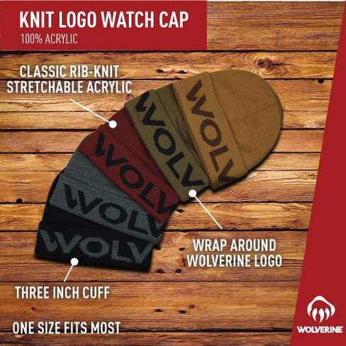 Wolverine Unisex Performance Work Beanie - Durable for Work and Outdoor Adventures (One Size Fits Most) in Saudi Arabia