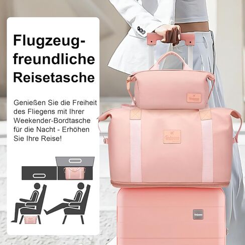 imiomo Travel Gym Duffel Bag - Weekender Bags for Women, Large Tote Overnight Bag, Sports Shoulder Hospital Bag in Kuwait