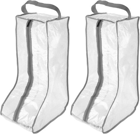 PATIKIL Boots Storage Bags, 2 Pack Waterproof Boots Protector Bag Tall Boots Organizer Bags for Travel Daily Use, Black in Saudi Arabia