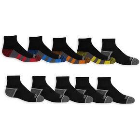 Fruit of the Loom Boys Everyday Active Sports Ankle Socks (10 Pack)