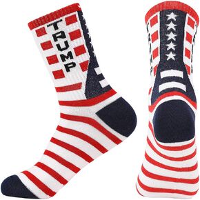 BSMTEBN Donald Trump Socks 2024 MAGA Socks Make America Great Again USA Sock Republican Socks Trump Gag Gifts For Men Womens