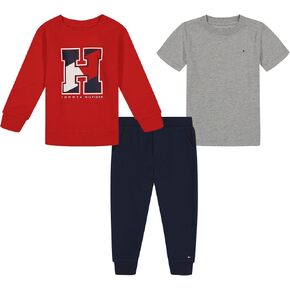 Tommy Hilfiger Boy's 3 Crew Fleece Set
