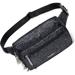 حقيبة حزام Baggallini مضادة للسرقة - 9'x5' Securtex Fanny Pack Sling Crossbody Bag RFID - قفل بسحاب وسحب مائل in Kuwait